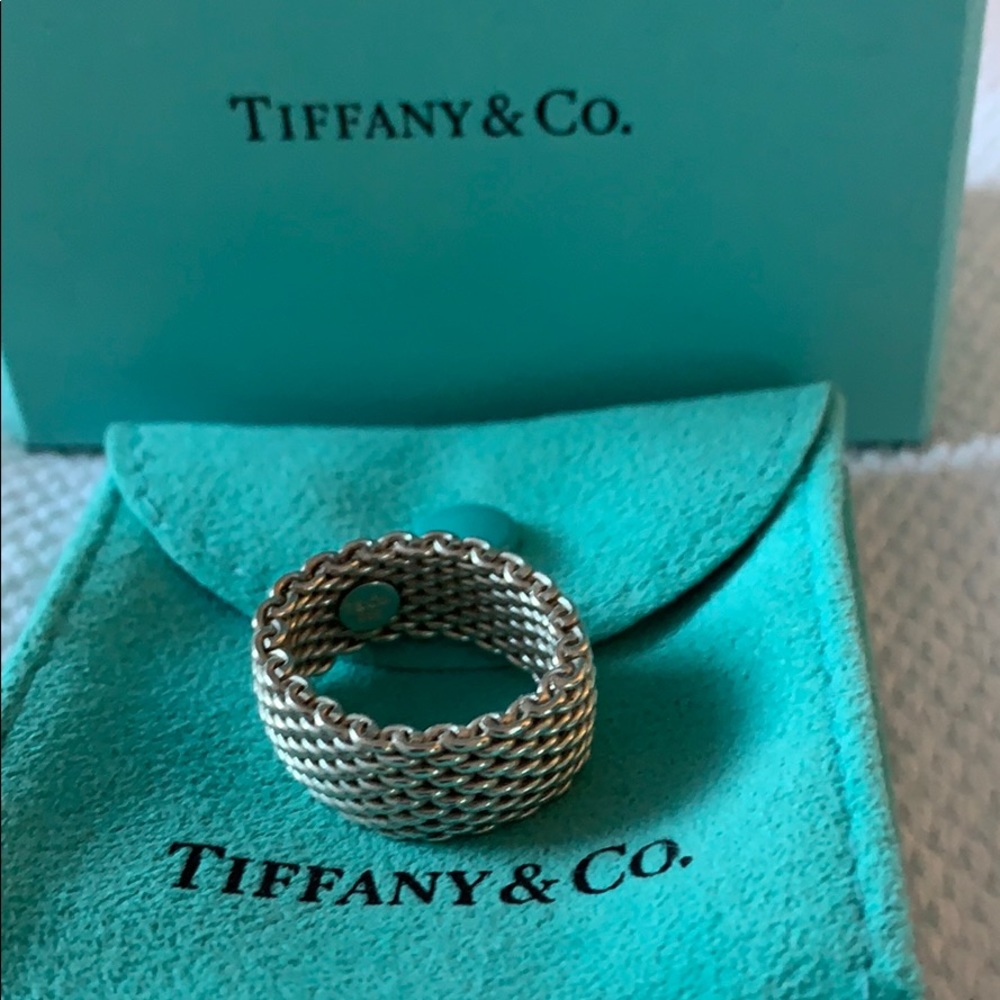 ❤️Tiffany & Co. Silver Mesh Ring